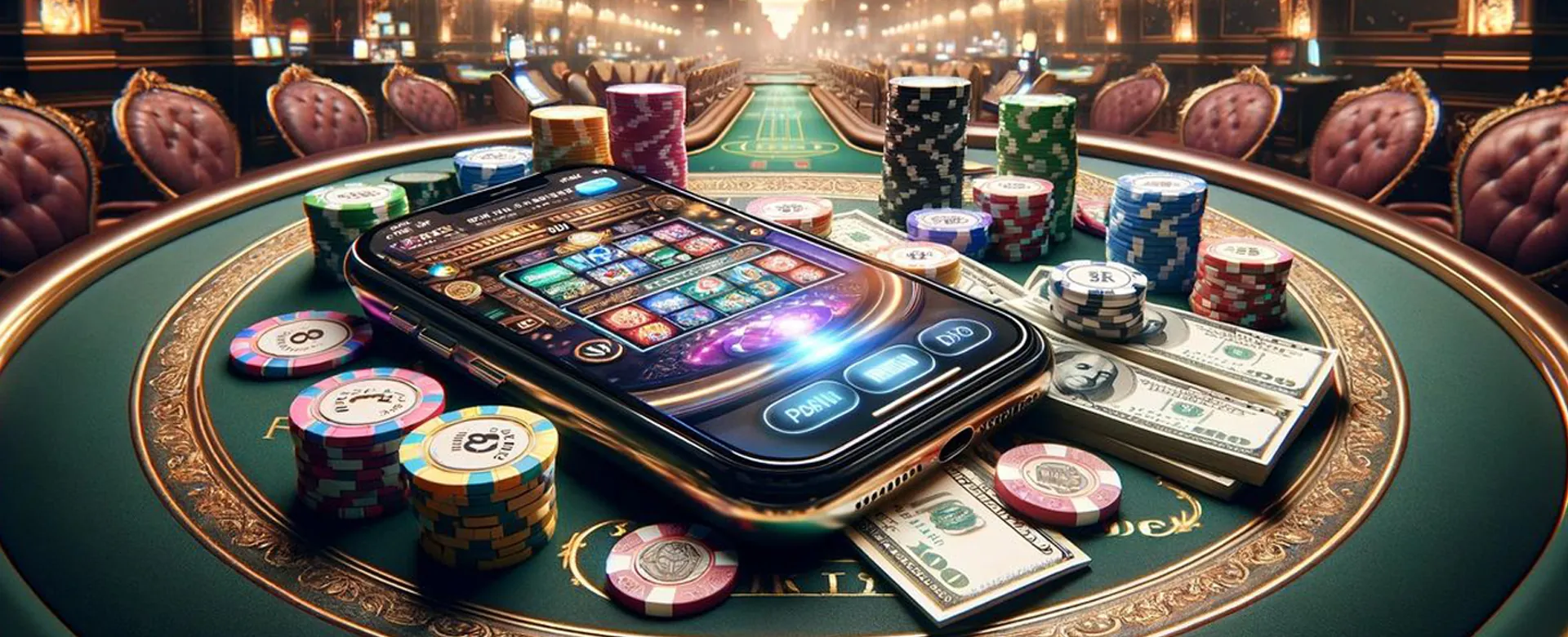 Abstract representation of balanced and safe online gaming with 8k8app, featuring a golden scale and digital elements